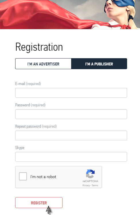 Mail is required. Easy Registration.
