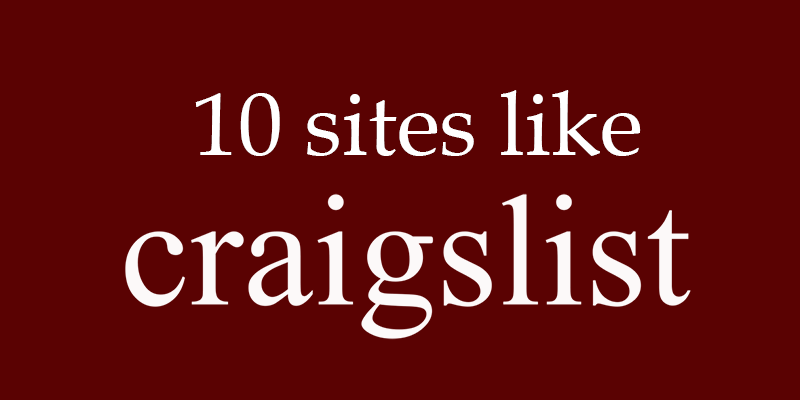 Top 10 Sites like Craigslist Sites like Craigslist